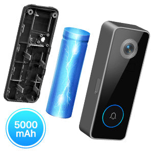 Morecam J7 Wireless Doorbell Camera 5000 mAH anti-thefting intelligent alarm 1080P